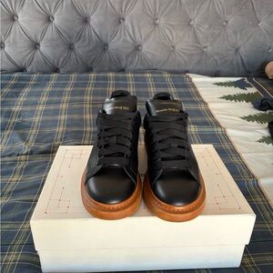 Alexander McQueen Black and Tan Sneakers
